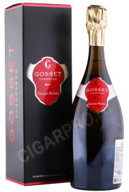 шампанское gosset grande brut reserve 0.75л в подарочной упаковке