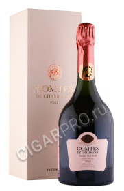 шампанское taittinger comtes de champagne rose brut 0.75л в подарочной упаковке
