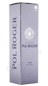 подарочная упаковка шампанское pol roger pure extra brut 0.75л