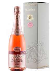 malard brut rose premier cru gift box купить шампанское малар брют розе премьер крю в п/у цена