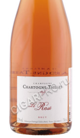 этикетка шампанское chartogne taillet brut le rose sainte anne 0.75л