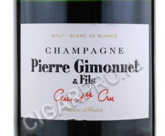 этикетка pierre gimonnet & fils cuve cuis premier cru