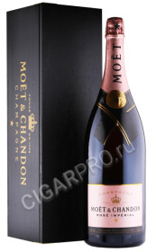 шампанское moet & chandon rose imperial 3л в деревянной упаковке