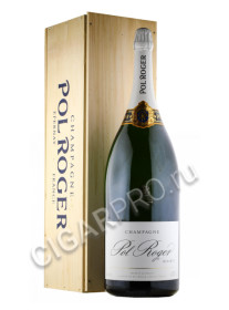 pol roger brut reserve 6 l купить шампанское поль роже брют резерв 6л п/у дерево цена