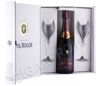подарочная упаковка шампанское pol roger brut rose 2012г 0.75л