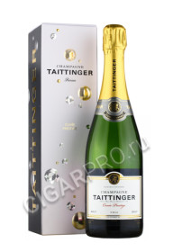 шампанское в подарочной упаковке taittinger cuvee prestige brut