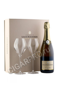 шампанское louis roederer collection 2420.75л 2 бокала