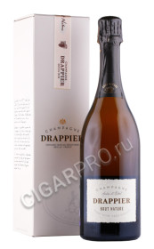 шампанское drappier brut nature 0.75л в подарочной упаковке