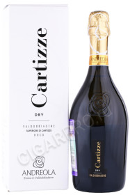 игристое вино andreola cartizze valdobbiadene 0.75л в подарочной упаковке
