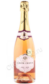 шампанское didier chopin brut rose champagne aoc 0.75л