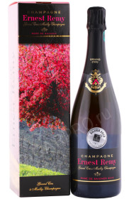шампанское ernest remy grand cru a mailly rose de saignee 0.75л в подарочной упаковке