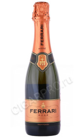 игристое вино ferrari rose brut trento doc 0.375л