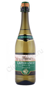 ламбруско fontale lambrusco emilia igt bianco amabile 0.75л