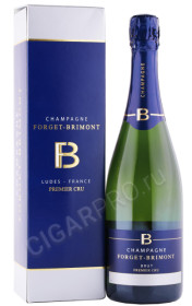 шампанское forget brimont brut premier cru 0.75л в подарочной упаковке
