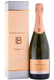 шампанское forget brimont brut rose premier cru 0.75л в подарочной упаковке