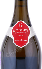 этикетка шампанское gosset brut grande reserve 0.375л