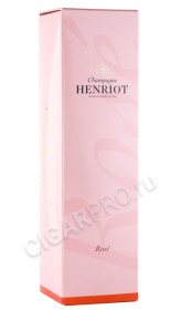 подарочная упаковка шампанское henriot brut rose 0.75л