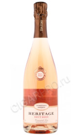 игристое вино heritage cremant de loire brut rose 0.75л