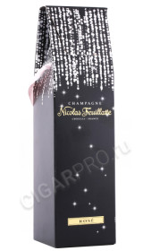 подарочная упаковка шампанское nicolas feuillatte brut grande reserve rose 0.75л