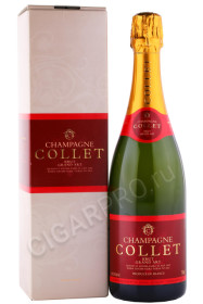 шампанское raoul collet brut grand art 0.75л в подарочной упаковке