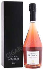 шампанское rene geoffroy champagne rose de saignee premier cru 0.75л в подарочной упаковке