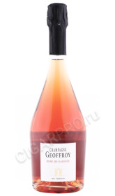 шампанское rene geoffroy champagne rose de saignee premier cru 0.75л
