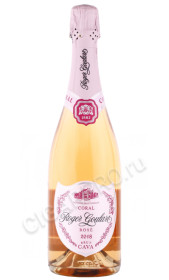 вино игристое roger goulart coral rose brut cava 0.75л