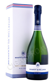 шампанское besserat de bellefon bleu brut 0.75л в подарочной упаковке