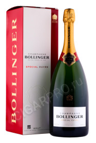 шампанское bollinger special cuvee 1.5л в подарочной упаковке