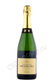 шампанское breton fils tradition demi sec 0.75л