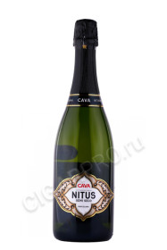 игристое вино cava nitus demi sec 0.75л