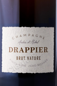 этикетка шампанское drappier brut nature zero dosage 1.5л