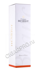 подарочная упаковка шампанское henriot brut blanc de blancs 0.75л