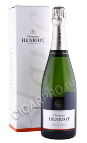 шампанское henriot brut blanc de blancs 0.75л в подарочной упаковке