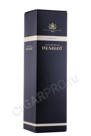подарочная упаковка шампанское henriot demi-sec 0.75л