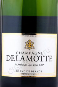 этикетка шампанское delamotte blanc de blancs 0.75л