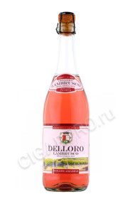 игристое вино lambrusco delloro dell emilia igt rosato amabile 0.75л