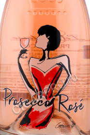 этикетка игристое вино le contesse prosecco rose brut 0.75л