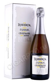 шампанское louis roederer brut nature champagne 0.75л в подарочной упаковке