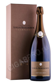 шампанское louis roederer vintage deluxe 2014 1.5л в подарочной упаковке