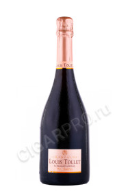 шампанское louis tollet la grande cuvee rose grand cru brut 0.75л