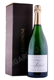 шампанское nathalie falmet cuvee brut nature 1.5л в подарочной упаковке