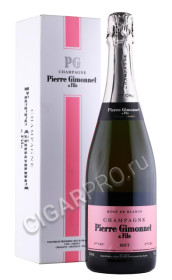 шампанское pierre gimonnet & fils cuvee rose premier cru 0.75л в подарочной упаковке