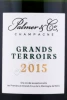 Этикетка Шампанское Пальмер энд Ко Гран Терруар 2015г 0.75л