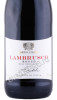 этикетка ламбруско cascina s maria lambrusco dell emilia rosso amabile 0.75л