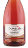 этикетка вино игристое donelli lambrusco 0.75л