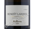 этикетка benoit lahaye grand cru millesime 2014