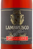 этикетка вино игристое ronzoni lambrusco dell emilia igt rosato amabile 0.75л