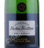 этикетка nicolas feuillatte blanc de blancs collection vintage 2014