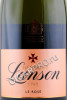 этикетка lanson le rose brut 0.75л